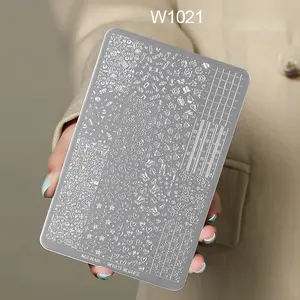 Nail Printing Steel Plate W1021 - Sweet pattern