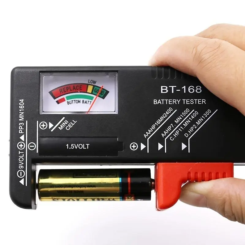 Battery Universal Button Cell Color Coding Chart Instruction, Voltage Tester Checker, Battery Voltage Detector, Car Inspection Tool For Car