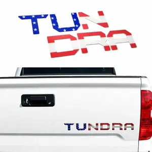 1 Piece Car styling  Auto Exterior 3D ABS TUNDRA Letter Logo Car Rear Tailgate Trunk Decals Badge Sticker Accessories