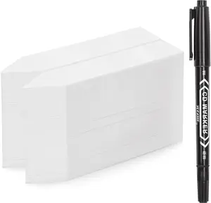 Plant Labels Plastic 4 Inch - 200Pcs Plant Tags Markers Garden Labels Waterproof with Permanent Marking Pen for Seedlings Indoor Outdoor Garden Nursery Greenhouse