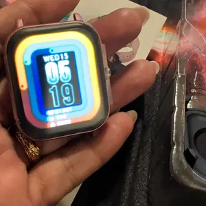 2026 Valentine's Day Gift: New Smartwatch (Black & Pink) Wearable Device