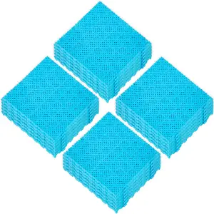 Father's Day Gift VEVOR Blue Interlocking Deck Tiles 25 Pack 11.8x11.8x0.5 Inches Non-Slip Waterproof for Pool Shower Sauna Bathroom Patio Garage