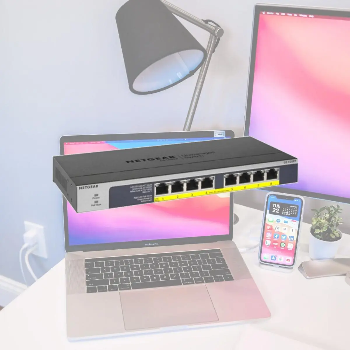 Netgear - Basic Cbu 8Port Poe and Gigabit Enet Unmanaged Switch ...