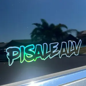 10” Pisale alv holographic decal Vehicle Exterior Decoration