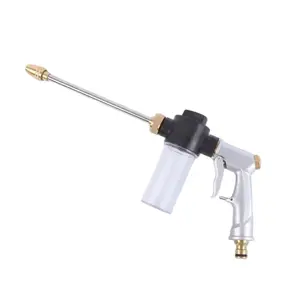 High Pressure Car Wash Gun, Pressure Washer Wand, Car Wash Sprayer with Extension Rod & Foam Sprayer, Suitable for Car Cleaning & Gardening