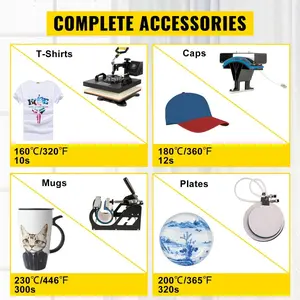 5 in1 Heat Press 15x15 Vinyl Cutter Plotter 53 USB Port Sticker Print DIY