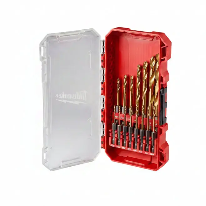 Milwaukee SHOCKWAVE™ Impact Duty Titanium Drill Bit Set - 15-Piece Drill Bits Kit with Shockwave Strength, Manufacturer Warranty for Power Tool Accessories