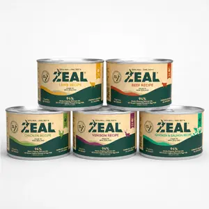 ZEAL Natural Cat Wet Food | 94% High Meat Content | Balanced Nutrition & Rich in Superfoods | Beef / Chicken / Lamb / Venison / Chicken & Salmon Recipe | Taster Pack Series | 4×90g / 4×170g / 5×170g Cans