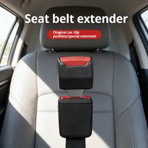 Universal Car Seat Belt Buckle Holder Clip Easy Access Back Seat Safety Belt Extender Durable Non Slip Fixing Device for Most Vehicle Models