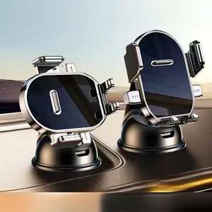 360-Degree Rotating Car Mount | ABS Plastic Universal Dashboard Navigation Phone Holder, Air Vent Unobstructed, Adjustable Holder