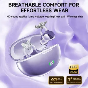 New Senyang Wireless Open Earphones, Ows Clip-On Bluetooth-compatible High Quality Headphones, Pure Stereo Sound, Sports Outdoor Travel Fashion Gift