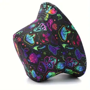 Whimsical Mushroom Print Reversible Bucket Hat Double-Sided Sun Shield for Spring Adventures Lavender Cartoon Cap Lightweight & Breathable Unisex Outdoor Fashion 2025