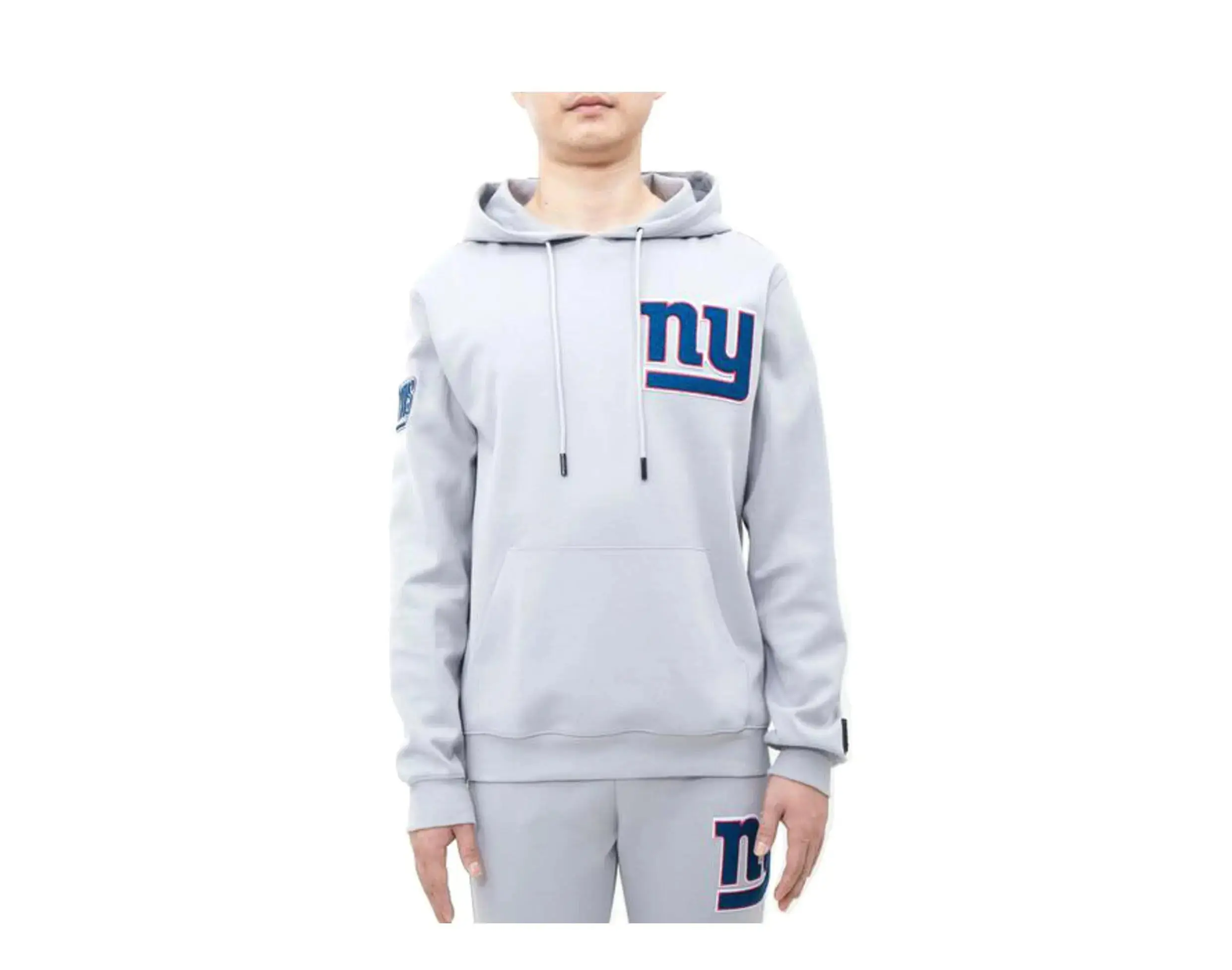 Pro Standard NFL New York Giants Logo Blended Hoodie in Grey | Men's