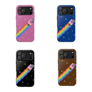 Nyan Cat 8-Bit Phone Case, Suitable for iPhone 17-11 Pro Max/Plus and  Samsung Galaxy S23-25