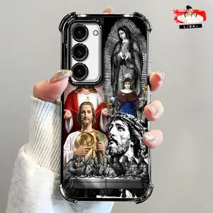Suitable for [Galaxy S23 5g] Jesus new stylish high-quality electroplated four-corner protective case affordable anti-drop and anti-fingerprint 995
