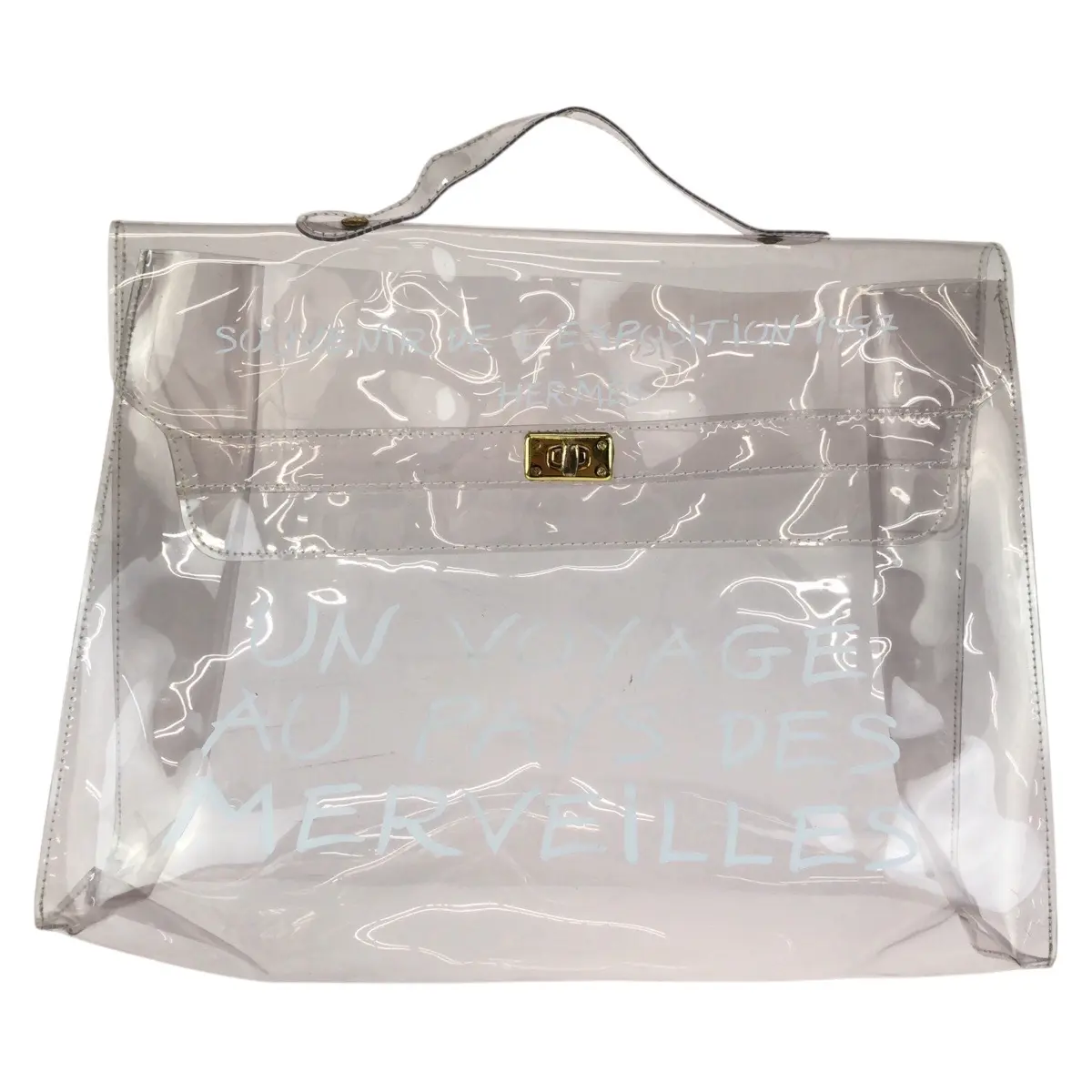Pre-owned HERMÈS Plastic Shoulder Bags Hermes Vinyl Kelly Handbag