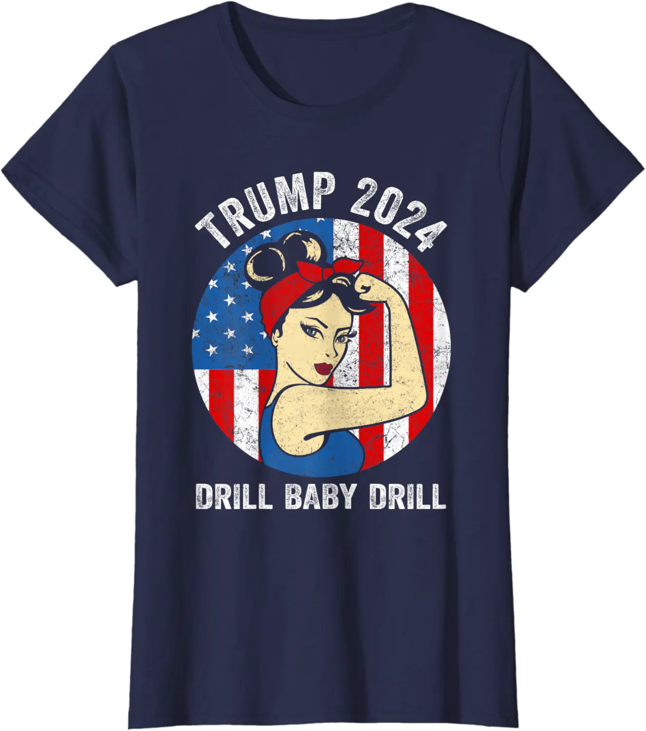 Womens Drill, Baby, Drill Tee Trump 2024 Merch Drill Baby Drill T-Shirt - Jamespatric Shop 96B0C6V2MJ7G