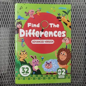 hidden differences activity book with 32 interactive observation games and memory practice, Attention & concentration training, Visual perception skills, enhancing concentration, Preschool Books, Preschool busy books