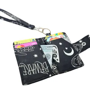 Keychain Wallet with Wrist Strap - Celestial Magic - Accessories - Small Wallet - Cardholder