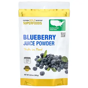 California Gold Nutrition Superfoods, Blueberry Juice Powder, 3.53 oz (100 g)