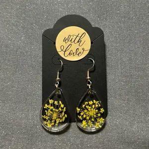 Resin Flower Earrings