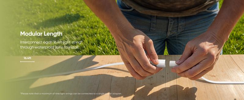 【Exclusive Bundle】eufy Security Permanent Outdoor Lights E22 With 60 Triple-LED Lights Smart RGBWW Lights Daily and Festive Up to IP67 Waterproof AI Lighting Themes for Christmas APP Control