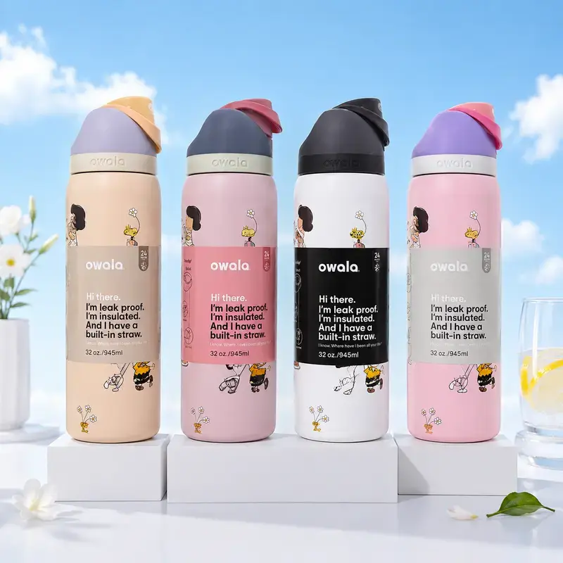 HOT NEW!!! Owala Leak-Proof Insulated Water Bottle with Built-In Straw 32 oz 945ml in Assorted Colors sohochic