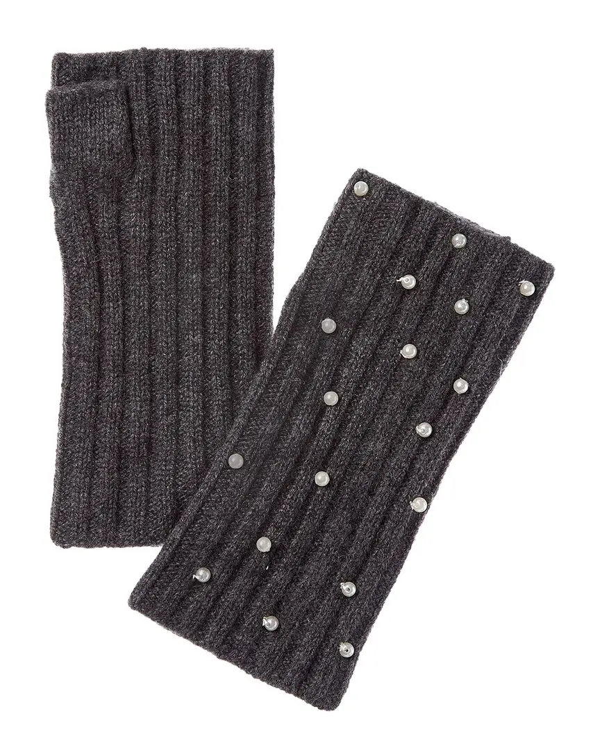 sofiacashmere 2X2 Rib Fingerless Cashmere Glove