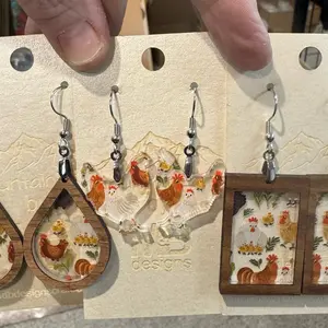 Chicken earrings - for all chicken lovers