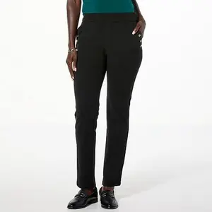 Nina Leonard Narrow Leg Pant with Stud Detail
