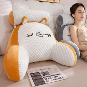 Ergonomic Waist Support Reading Pillow, Soft Breathable Quilted Design, Suitable for Bed, Sofa and Chair, Ideal Comfort Gift for Holidays and Birthdays