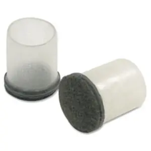 Lorell LLR42591 Clear Sleeve Floor Protectors- 8 Per Bag - 1.50 in.