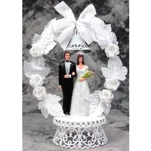 Bride with Satin Dress Wedding Cake Topper E213S- Polybag, 10" high