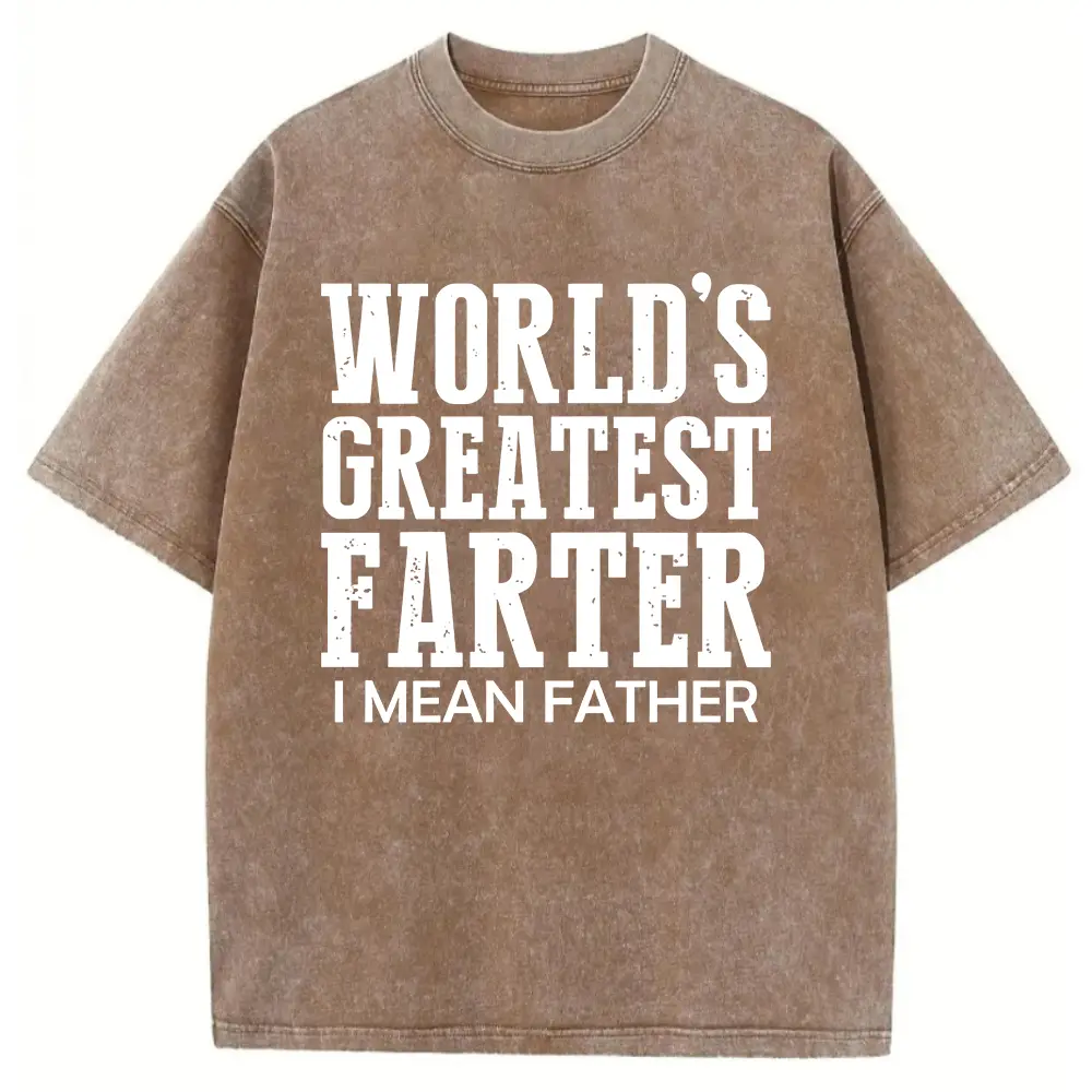 Washed T-shirt-Coffee