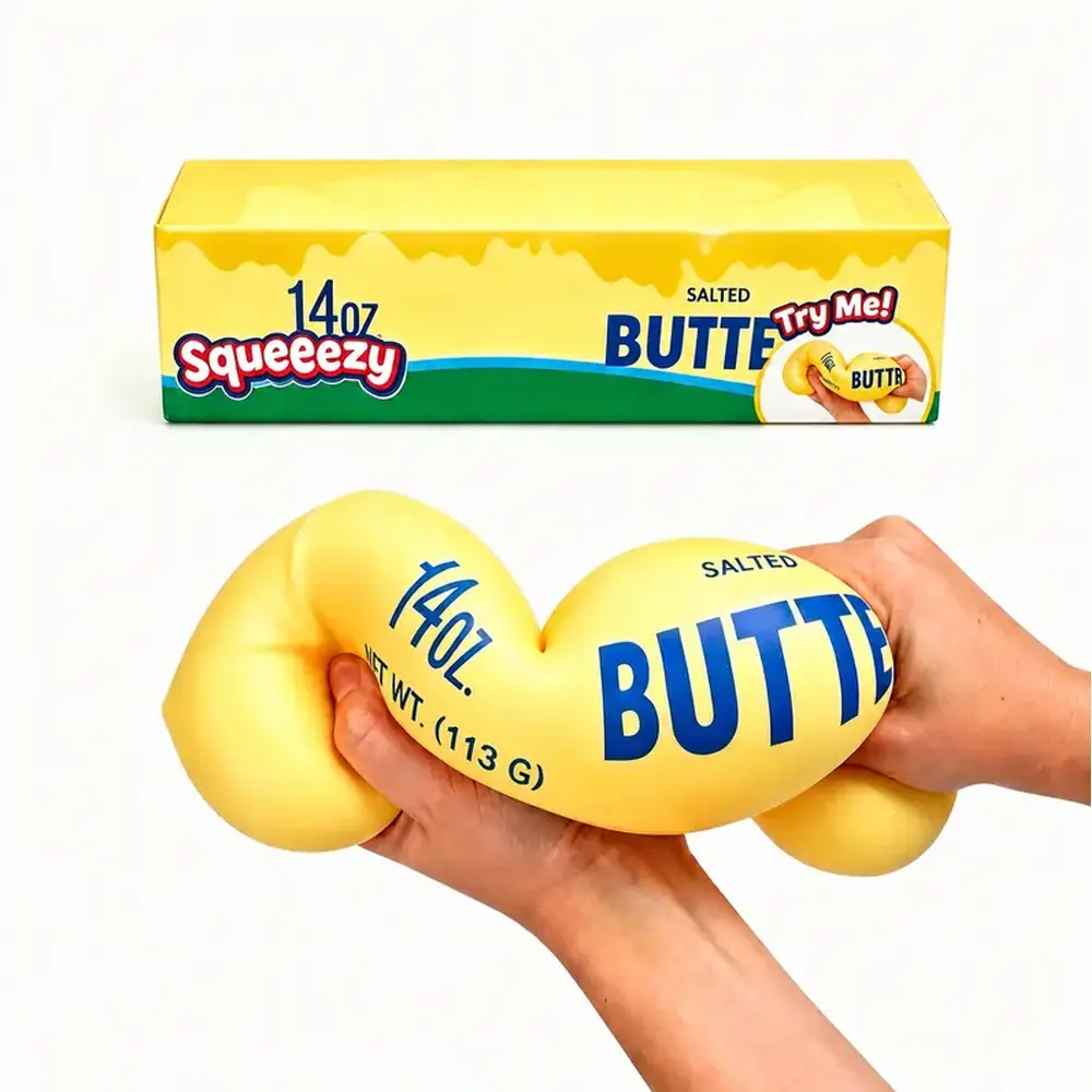 New ultra-soft, slow-rebound butter stick stress-relieving squeeze toy – a stress-relieving toy that mimics real food models, unique and fun.festival gifts