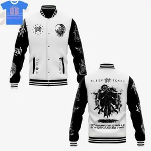 Sleep Token I Don't Know What's Got Its Teeth In Me Baseball Jacket, Sleep Token 3d Jacket All Over Print, Menswear, Gift For Him