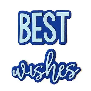 Crafts & Sewing The Stamps of Life Cheerful Best Wishes Word Die Set