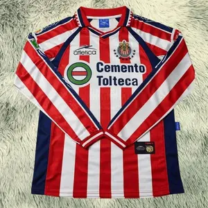 Vintage Chivas Guadalajara Jersey 1999 2000 home long sleeve Shirt - L 986 WLI