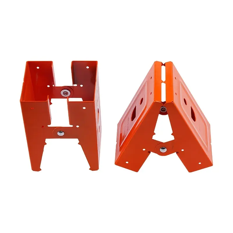 2Pcs Heavy Duty Metal Sawhorse Brackets, Strong A-Frame Legs with Down Clamp, For DIY Woodworking and Portable Workbenches, Secure 2x4 Lumber Connector, Industrial Table Hardware Connectors. fathersdaygift
