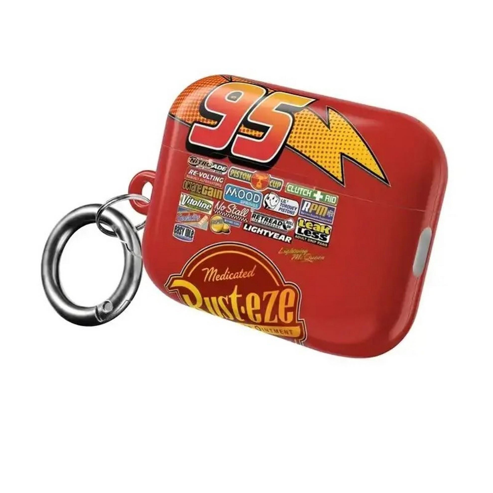 [SALE 50%] Lightning 95 Cars AirPods Case Trendy Racing Design Durable Protective Cover Compatible with AirPods