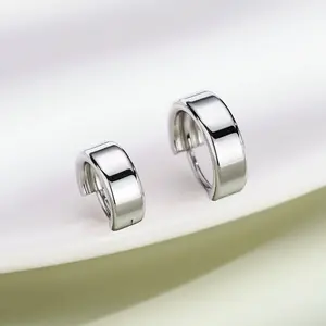 Oufer 20G Clear & Texture Surface  Hinged Segment Nose Ring Ear Piercing  316L Stainless Steel