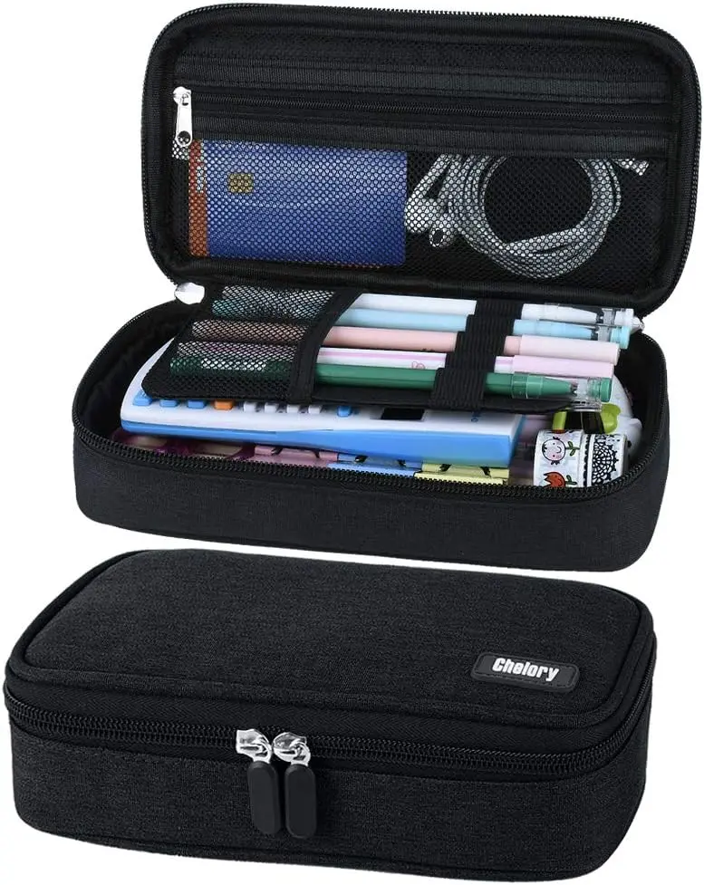Big Capacity Pencil Case Large Pencil Bag Pouch Pen Case Pencil Marker Holder Stationery Storage Makeup Bag for Office Supplies Adults