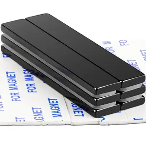 Neodymium Bar Magnets with Epoxy Coating  Powerful Permanent Rare Earth Magnets- 60 x 10 3mm Pack of 6