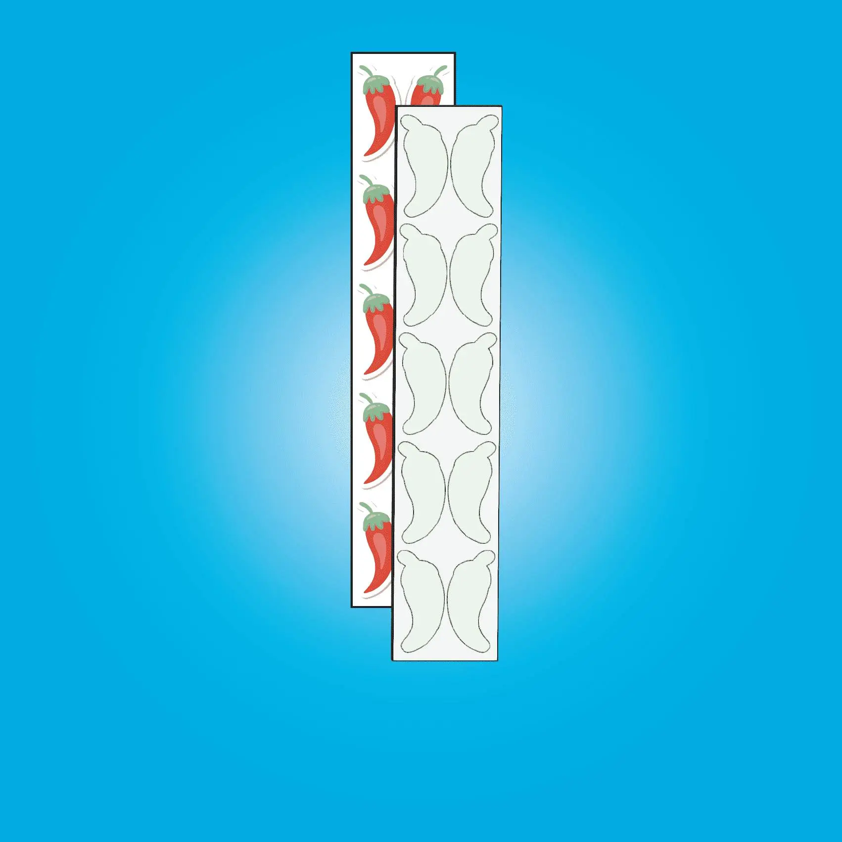 [10 - Pack] Chilli Peppers - Sublimation Earring Blanks - Studs