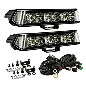 YCHOW-TECH 7-in 156W Side Shooter LED Work Light Pods Kit - Aluminum, Flood/Spot Optics, Lower Bumper Mount, DT Connector Wiring Harness, Offroad Fog Driving Light Bar, Accessories for Car High Intensity Visibility