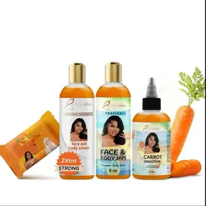 Glow boost Byenblan Carrot Face and Body Cream and the Body smoothies set