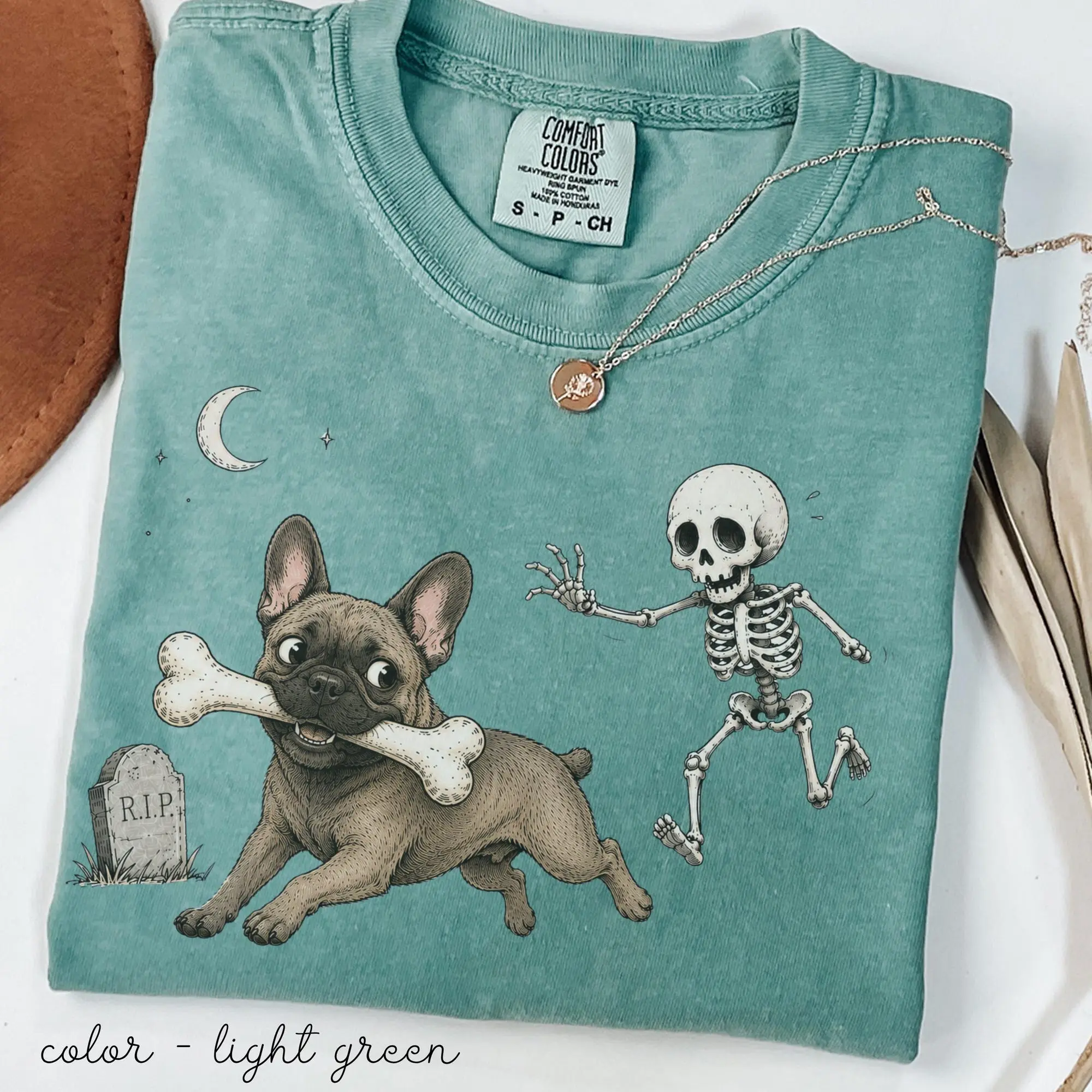Frenchie Halloween Shirt Comfort Colors, French Bulldog Dog Mom Gift for Autumn, Funny Halloween Dog Lover Tee, Frenchie Fall Shirt