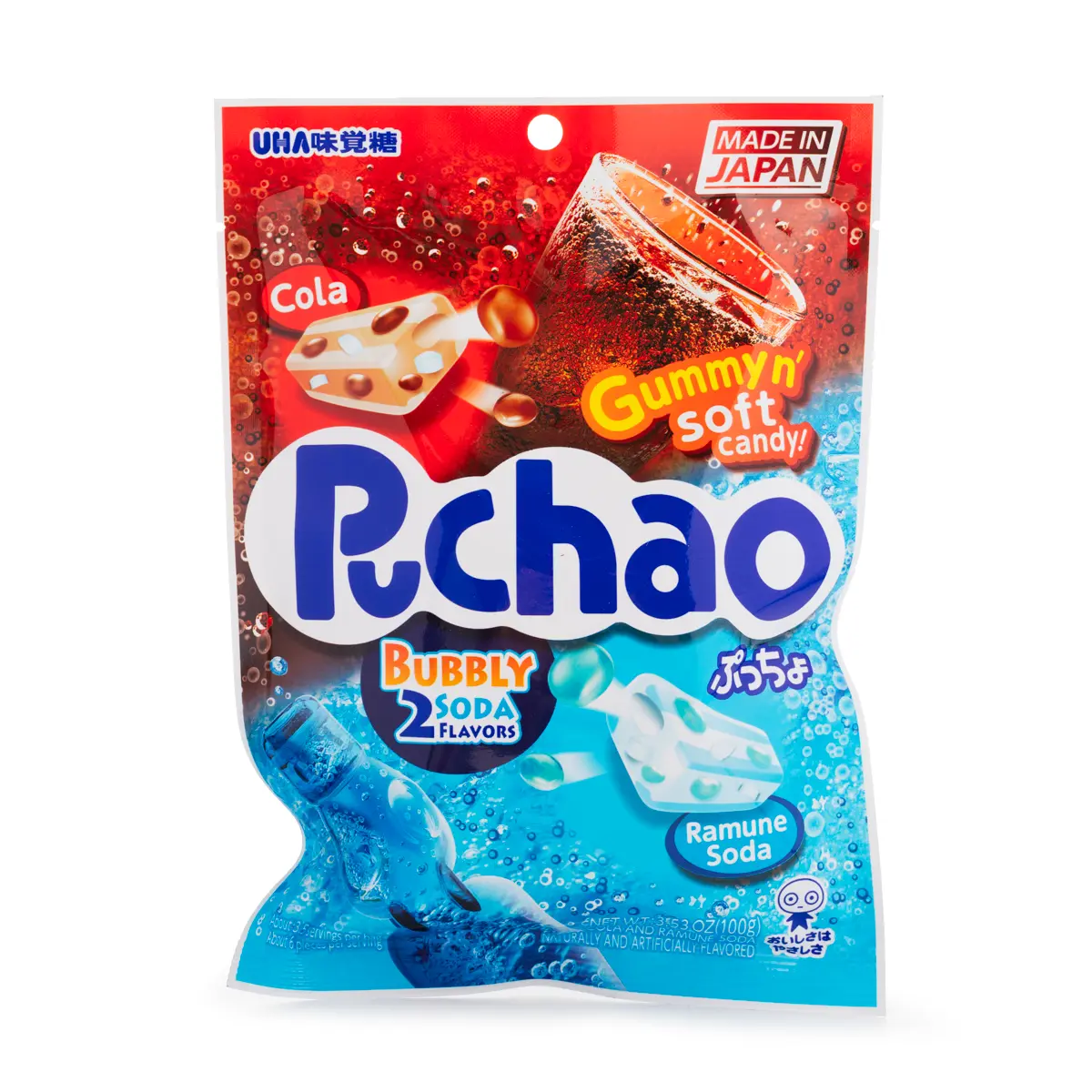 UHA Puchao Cola&Soda Candies 3.53 oz UHA Puchao Cola&Soda Candies 3.53 oz