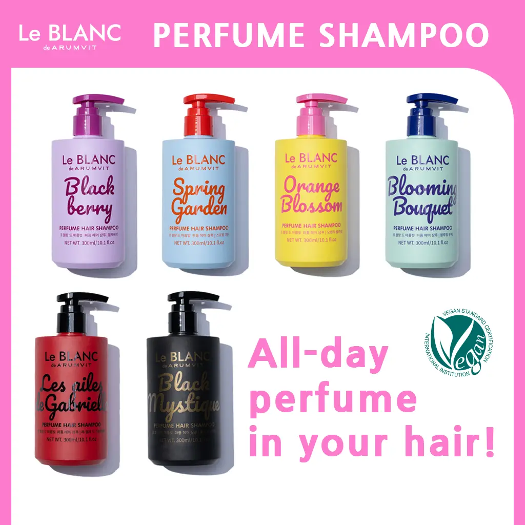 Perfume Hair Shampoo with Hyaluronic Acid & Panthenol, Luxury Hair-Moisturizing Formula for Gentle Scalp Care, 6 Scents Including Berry, 300ml / 10.1 fl.oz, Beauty Products, Clean, Naturally Fragrant Finish, Blooming Tulip, Single, Moisturizer, Haircare,,