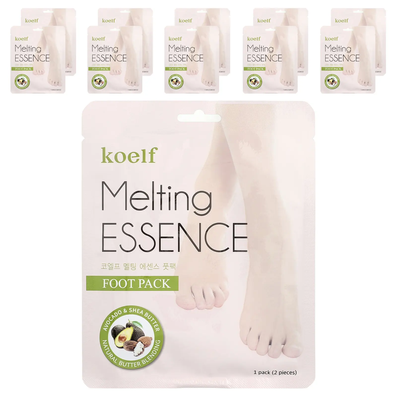 Koelf Melting Essence Foot Pack, 10 Pairs